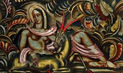 Rene-Buthaud-art-deco-panel buthaud-rene-1886-1986-france-nude-female