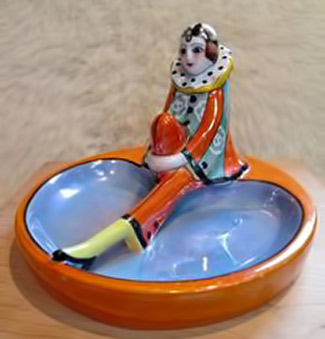pierrette-figurine-trinket-dish-325x329 Noritake Porcelain Art Deco Lustre Trinket Dish Ashtray pierrette Clown Figurine