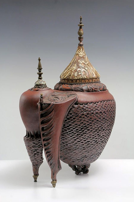 Carol-Wedemeyer-arabesque-jars Carol Wedemeyer arabesque pottery jars