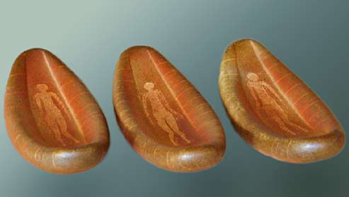 Catherina-Pagani-3-piece-sculpture-set catherina Pagani three ceramic sculptures with ellyptical sshape