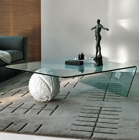 cattelan-italia-globus-contemporary-glass-coffee cattelan-italia-globus-contemporary-glass-coffee-tablewith ceramic sculpture