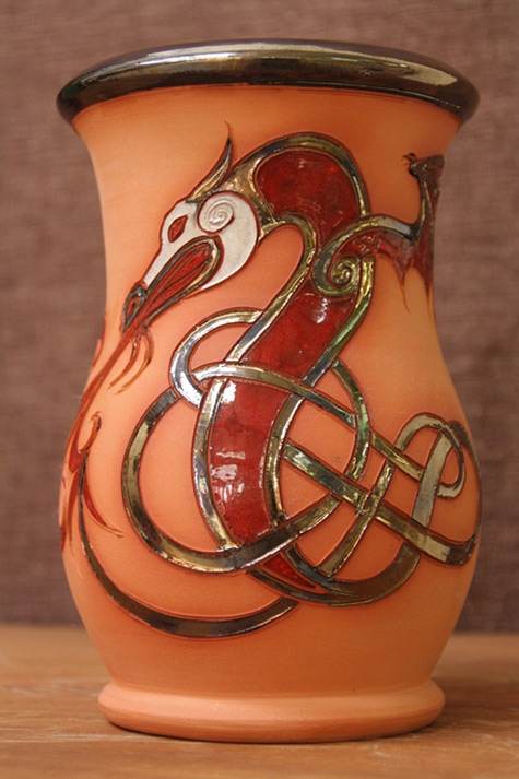 terracotta-dragon-vessel-475x713 Celtic Dragon Utensil Holder,-Terracotta