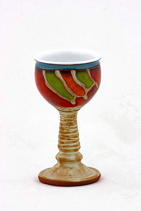 Ceramic-goblet,-Wine-chalice,Stoneware-- Stoneware goblet,-Wine-chalice,Stoneware--