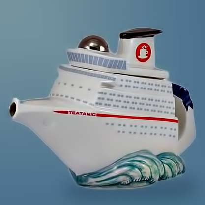 Ceramic-sea-liner sea liner teapot