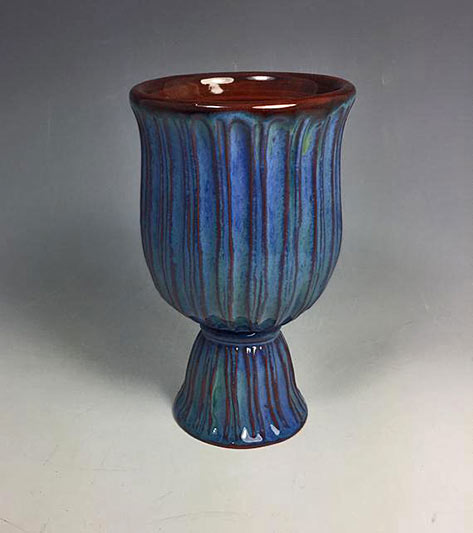 Ceramic-Wine-Gobletblue-turquoise--Sharon-Miranda-Pottery Ceramic Wine Goblet blue-turquoise--Sharon Miranda Pottery