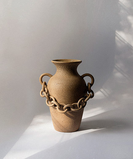 ChainVase--Nicolette-Johnson Ceramic Chain Vase--Nicolette-Johnson