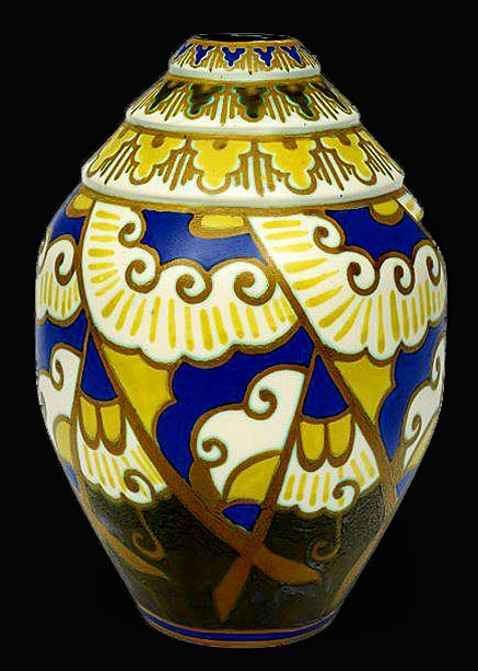 Charles-Catteau,-Art-Deco-Vase---1928---Design-by-Leon-Lambillotte Belgian pottery Charles-Catteau,-Art-Deco-Vase---1928---Design-by-Leon-Lambillotte