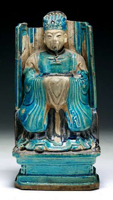 Chinese-Antique-ceramic-figure Chinese-Antique-Fahua-Porcelain-Figure