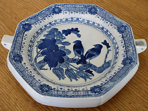 Chinese-porcelain plate-warmer- Chinese blue and white ceramic plate warmer