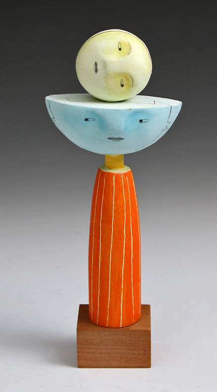 Christine-Kaiser---Moon-Cassandra Christine-Kaiser---Moon-Cassandra ceramic sculpture of moon and sun