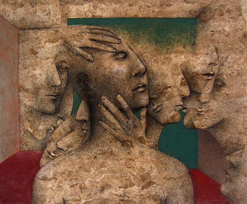 Christophe-Betmalle-painting Christophe-Betmalle-painting abstract faces