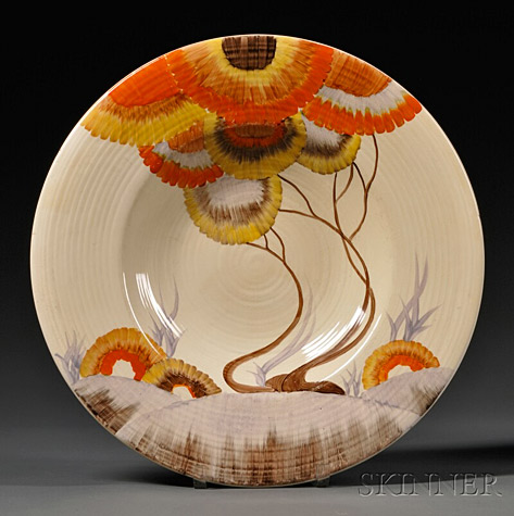 Clarice-Cliff-english-pottery Clarice-Cliff-Bizarre-Ware-Charger