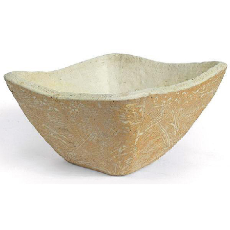 Claude-Conover-square-bowl,-stoneware Claude Conover square bowl, stoneware