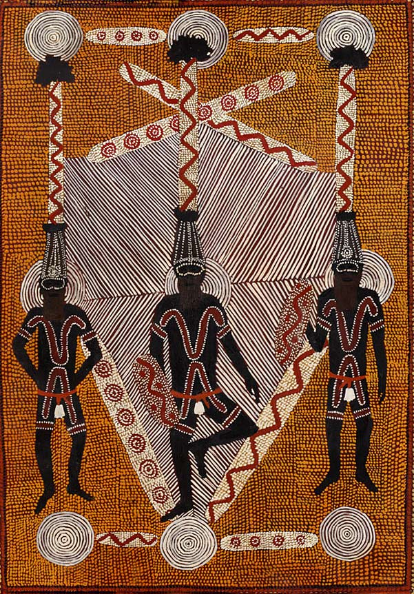 Clifford-Possum-Tjapaltjarri-- Clifford-Possum-Tjapaltjarri - Pupanya dot art painting