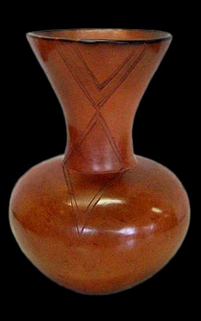clive-sithole ceramic-arts clive-sithole ceramic vase with flared rim