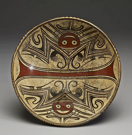panamanian-ceramic-dish Cocle-pedestal-dish, Panama