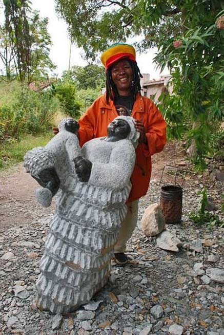 Colleen-Madamombe-Zimbabwe-Shona-sculptor Colleen Madamombe Zimbabwe Shona sculptor