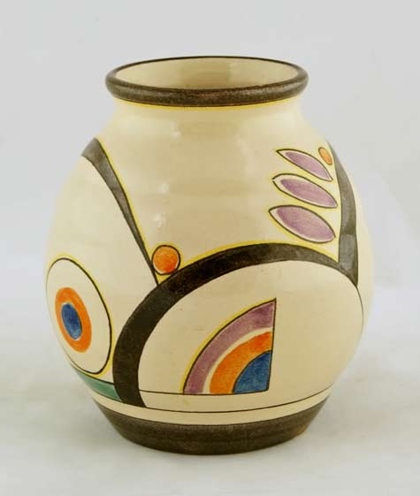 Velsen-art-deco-pottery Colored-pottery-vase---Velsen-1930