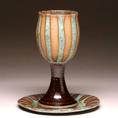 Communion-Chalice-and-Paten--Mangum-Pottery Communion Chalice and Paten--Mangum Pottery