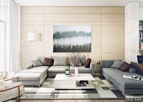 living-space-neutral-tones contemporary-living-room-design by NDA
