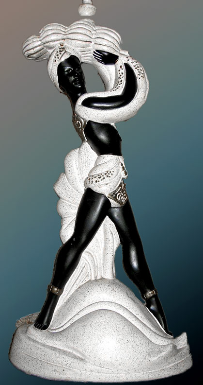 Continental-Art-Company-Lamp Continental-Art-Company Mid Century showgirl Lamp