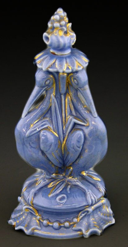 Continental-Porcelain-Perfume-Bottle,-19th-century Continental-Porcelain-Perfume-Bottle,-19th-century