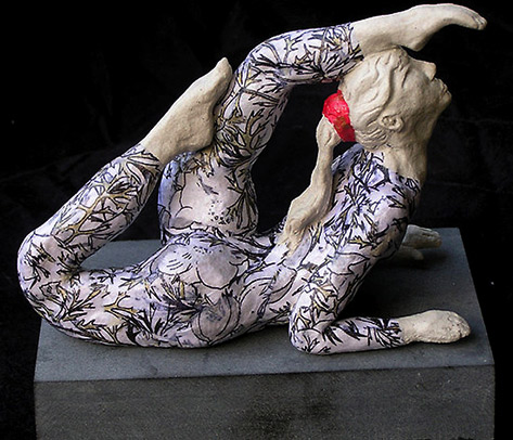 maria-paterson-circus-contortionist-473x406 Contortion girl circus sculpture by Maria-Paterson