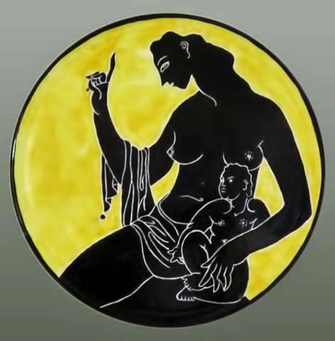 corrado-cagli-Plate,-1930s Corrado-Cagli and Mazzotti Italian plate