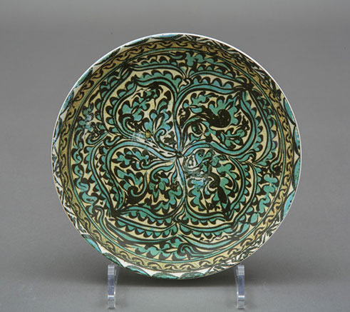 Coupe-Porcelain-Plate-(Bukhara) Coupe Porcelain turquoise Plate-(Bukhara)