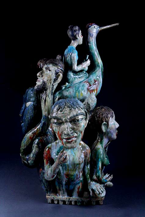 CraneRider-Sun-Koo-Yuh-2010-MINDY-SOLOMON-GALLERY Crane Rider-sculpture by Sun-Koo-Yuh