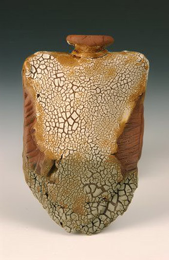 sheffield-pottery-vessel Craw-glaze-vase in earth tones---sheffield-pottery