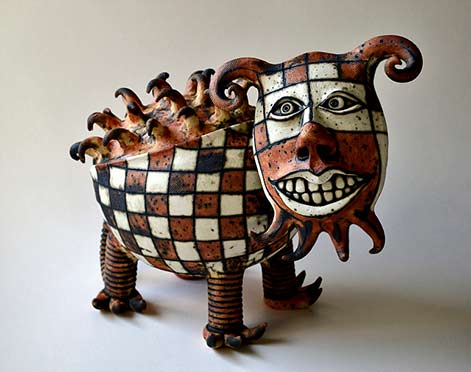 creature-#-1-Inna-Olshansky Inna-Olshansky; ceramic animal sculpture