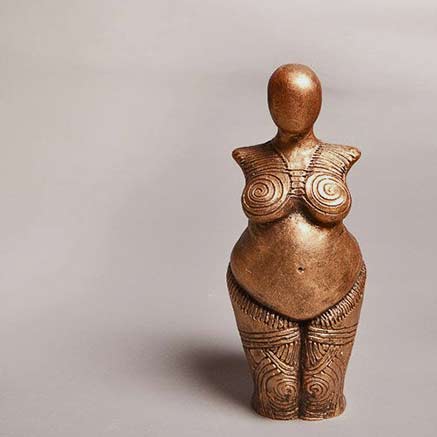 Cucuteni-Inspired-Mother-Goddess Cucuteni-Inspired-Mother-Goddess cerramic figurine - Lindy Lawler
