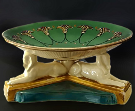 Antique-Art-Deco-Centrepiece-433x357 Antique Centrepiece Egyptian Revival Art Deco