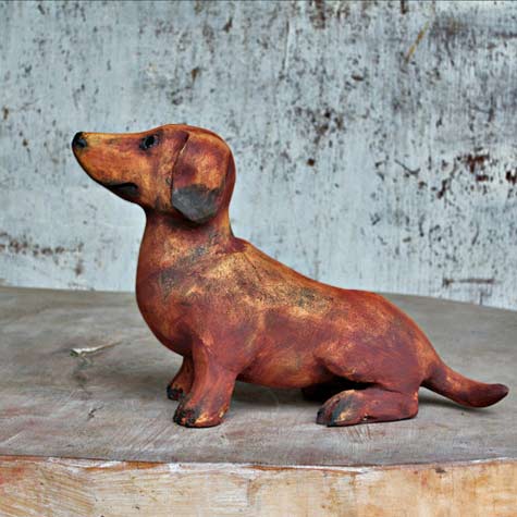 dachshund--Veronica-ArtCZ ceramic-figurine-dachshund--Veronica-ArtCZ