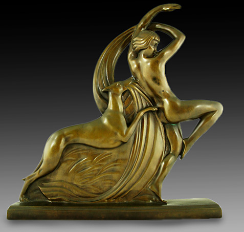 abel-phillipe-art-deco-sculpture-477x453 Dancer with borzoi by Abel R. Philippe