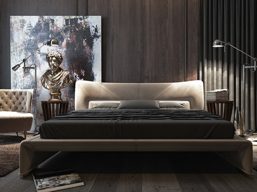 Dzhemesyuk-&-Yurov-Design-Kiew-apartment dark-luxurious-bedroom---This-apartment-in-Kiev-(Kyiv)-is-the-work-of-Dzhemesyuk-&-Yurov-Design