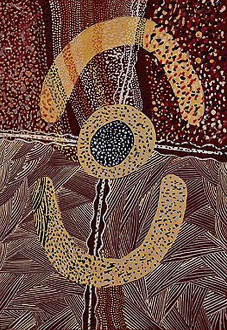 David-Corby-Tiapaltiarri,-Women's-Dreaming,-1972 David Corby Tiapaltiarri - painting Women's Dreaming,-1972