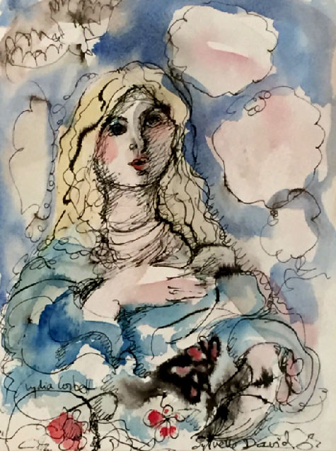 Lydia-Corbett--Portrait-of-a-Woman David Simon Contemporary Art Gallery Bath - Lydia Corbett Portrait of a Woman