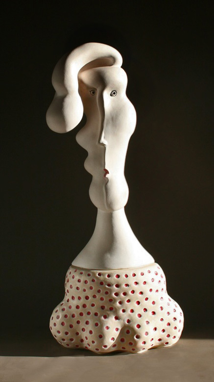 SallyHook abstract ceramic-head Debutant ceramic bust - Sally Hook