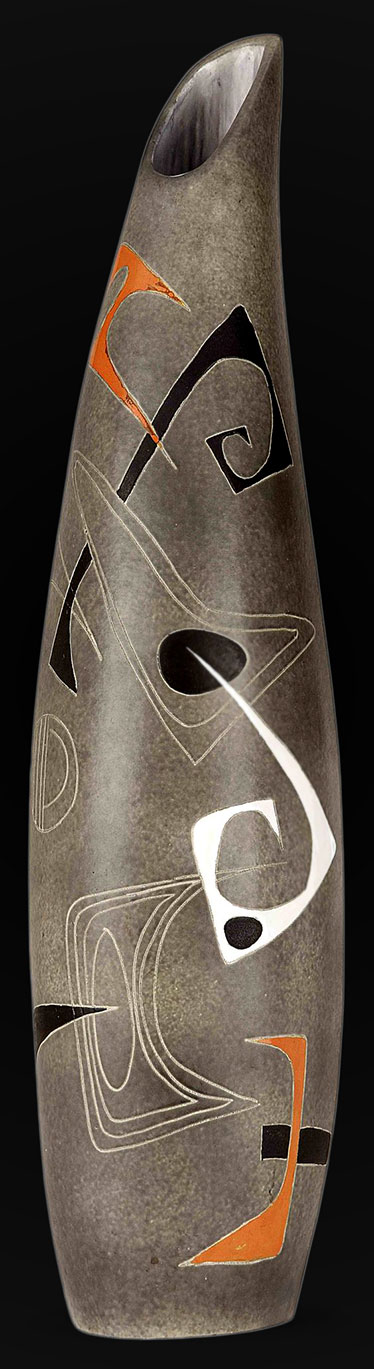 Denise-and-Peter-OrlandoGlazed-Ceramic-Vase,-c1960