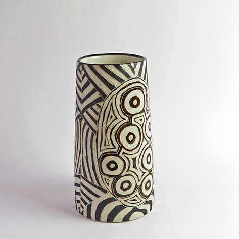Derek-Jungarrayi-Thompson,-Ernabella-Ceramics,-SOLD-Kungkarangkalpa--Seven-Sisters,-2015, Derek Jungarrayi Thompson,-Ernabella Ceramics