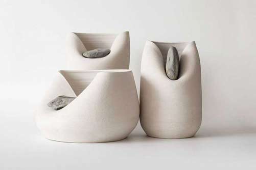 Designer-Martín-Azúa-has-collaborated-with-Marc-Vidal-for-the-project-“Vase-With-Stone Designer Martín Azúa has collaborated with Marc Vidal for the project “Vase With Stone inserts