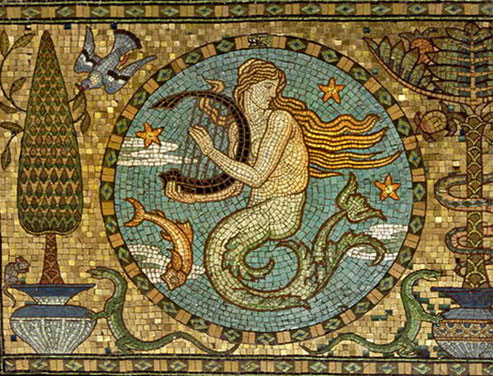 Mosaic-floor-Walter-Crane Detail_of_the_gold_mosaic_floor---Walter-Crane