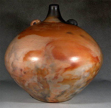 Donve-Branch-squat-bottle-vessel Donve-Branch-squat-bottle-vessel with twin lugs