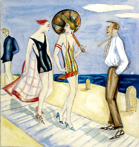 Dorte-Clara-Dodo-Borgner Dorte-Clara-Dodo-Borgner Art Deco beach femmes