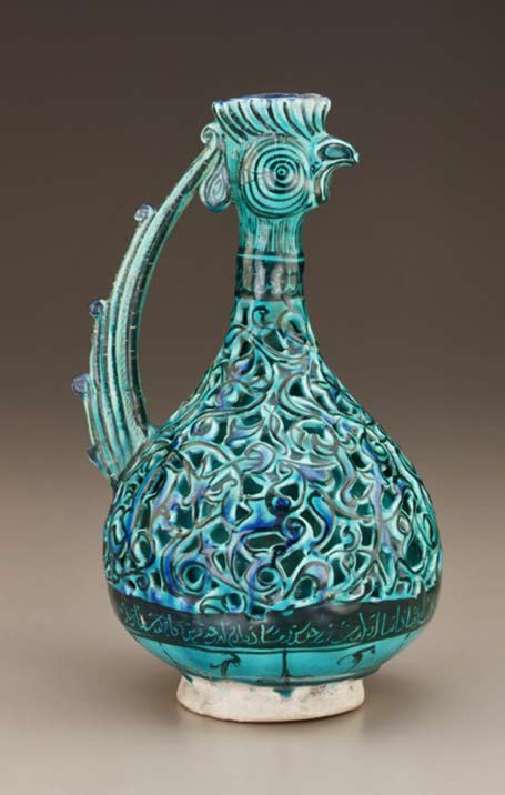 turquoise-ewer double-shelled-ewer-persian-ceramics-of-the-saljuq-period