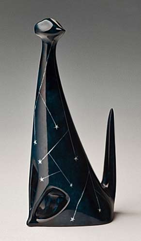 ceramic-modernist-cat Ceramic catproduced by the Ćmielów Porcelain Tableware Factory