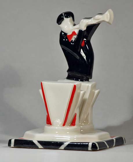 Echo-of-Deco-Clarinet-Player Echo-of-Deco-Art-Deco-Inspired-Clarinet-Player-Cotton-Club-Letter-Rack-Ornament