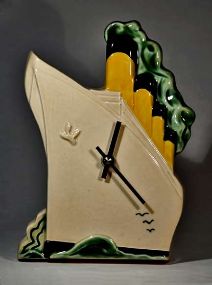 White-Star-Liner-Wall-Clock-Echo-of-Deco Echo-of-Deco-Art-Deco-Inspired-White-Star-Line-Wall-Clock